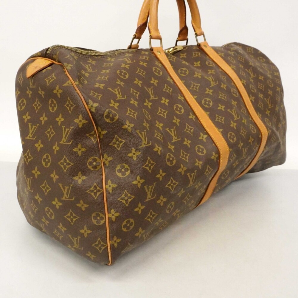 LOUIS VUITTON Brown Monogram Keepall 60 Boston Bag - Picture 2 of 12